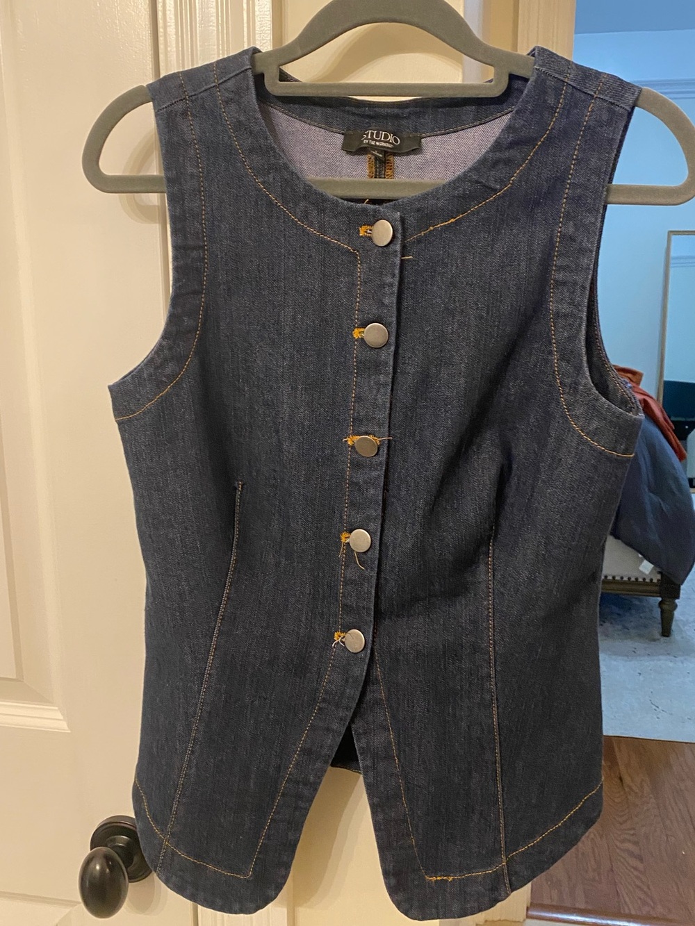 Studio Blue Denim-Look Women's Top